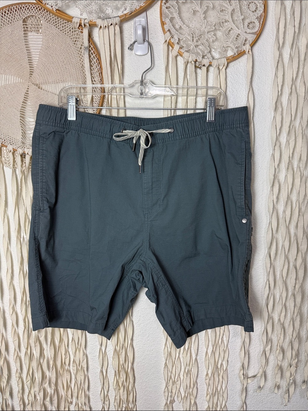 Vuori S #V370 Teal Ripstop Men's Shorts Size XL